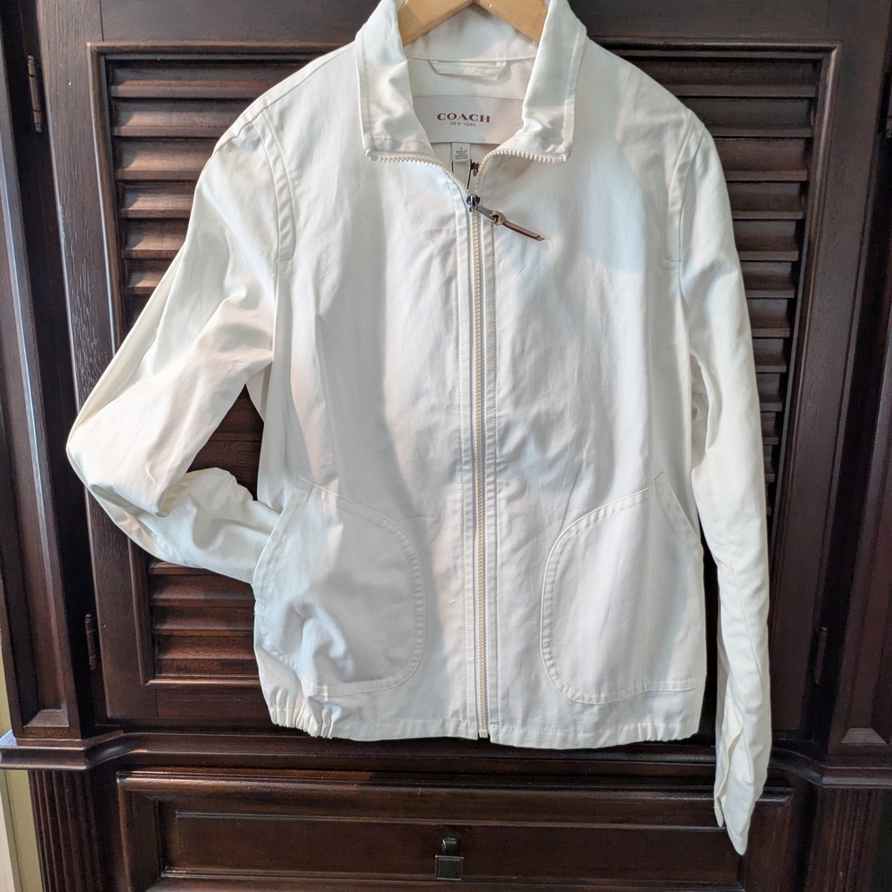 NWT Coach Women's White Hadley Jacket